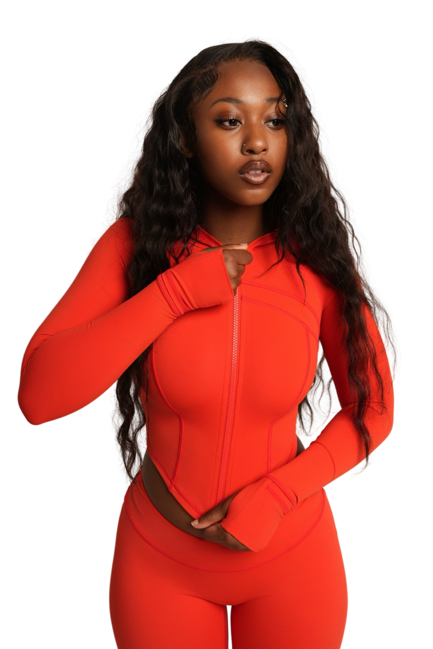 elastic-girl™ morph hooded jacket (goji berry)